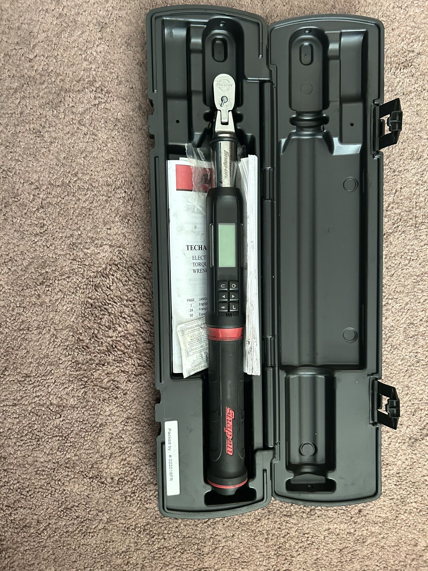 Snap On 1/4 Digital Torque Wrench
