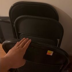 Two full Metal & Two with cusion chair