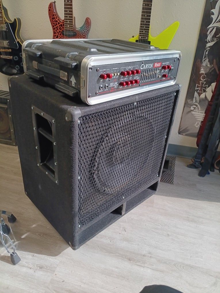 Carvin R600 Bass Amp Head & Carvin 1x15 Cab