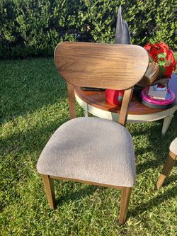 Patio table with six chairs in good condition bordered at home depot dining room table with four chairs bought that ashley's