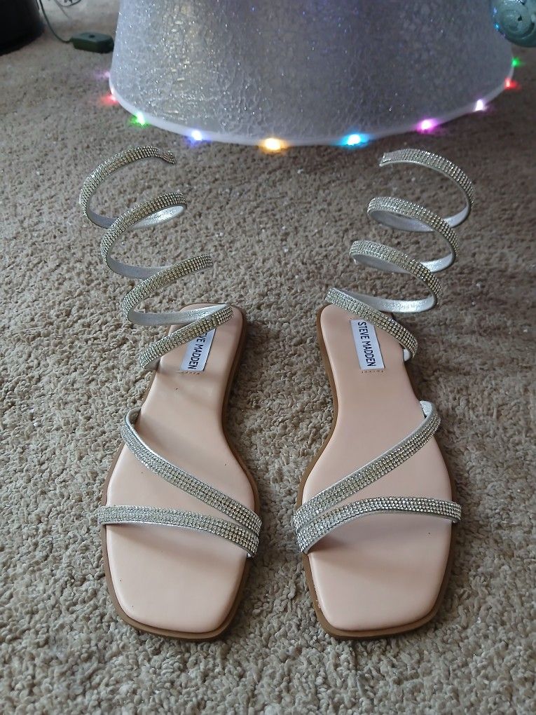 Woman's Flats, Steve Madden Crystal Dress Shoes, 