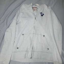 TRUE RELIGION GREY JACKET XL
