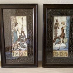 Paris And London Framed Art