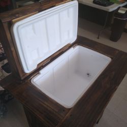 Custom built Wooden ice chest
