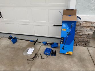 KOBALT Brushless 40v MAX Weed eater string trimmer kit w/battery and charger
