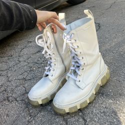 AMIRI White Lug Combat Boots 10 Men’s 