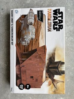 Star Wars Mandalorian Razor Crest & Sandcrawler Paper Model Kit