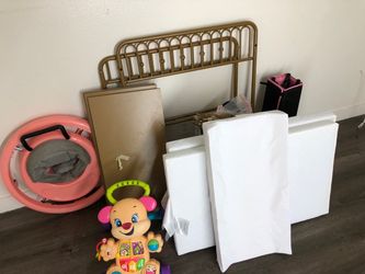 Gold Metal Toddler Bed Frame