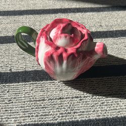 Vintage Cabbage Vegetable Teapot 