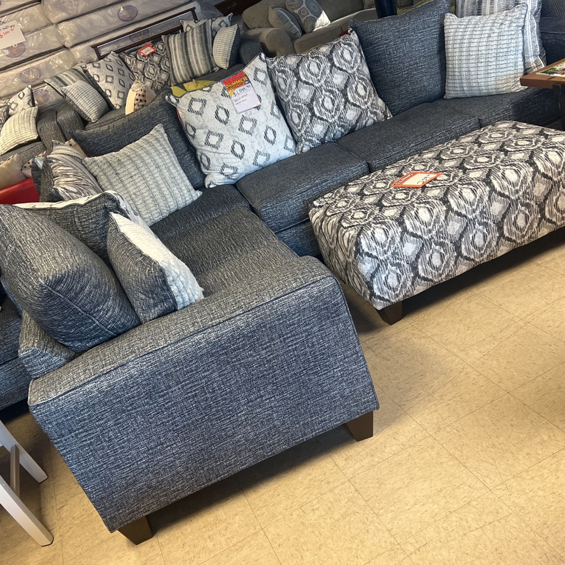 Brand New Sectional 1299 Cocktail Ottoman To 259