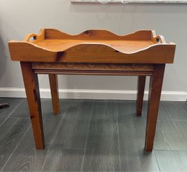Wooden Butler Tray Table