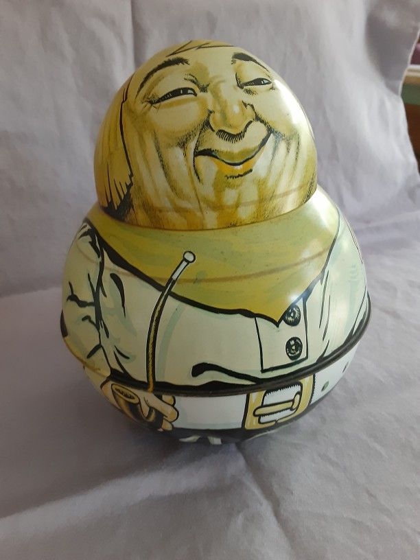 Bristol Ware Cowboy Roly Poly 1979 Tobacco Tin