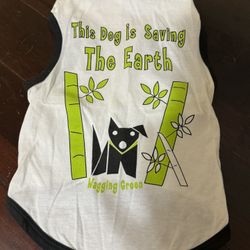 Wagging Green Bamboo Pooch Dog T-shirt NWT Size Medium Doggie T-shirt 