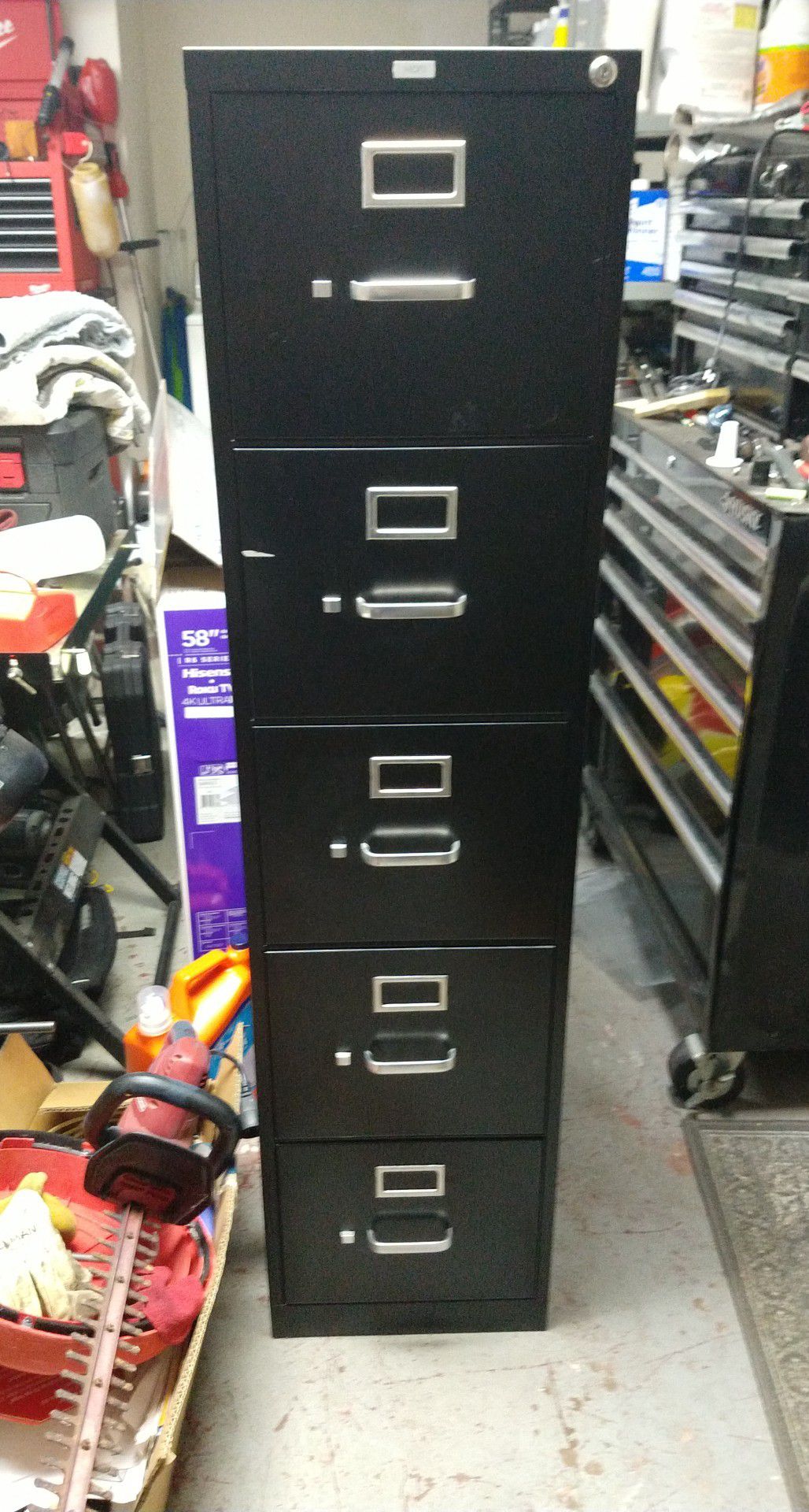 Hon 5 drawer filing cabinet
