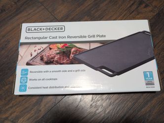 Cast Iron Grill / Griddle Plate Black & Decker