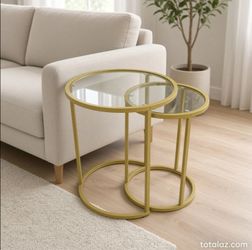 Nesting Tables Round Iron
