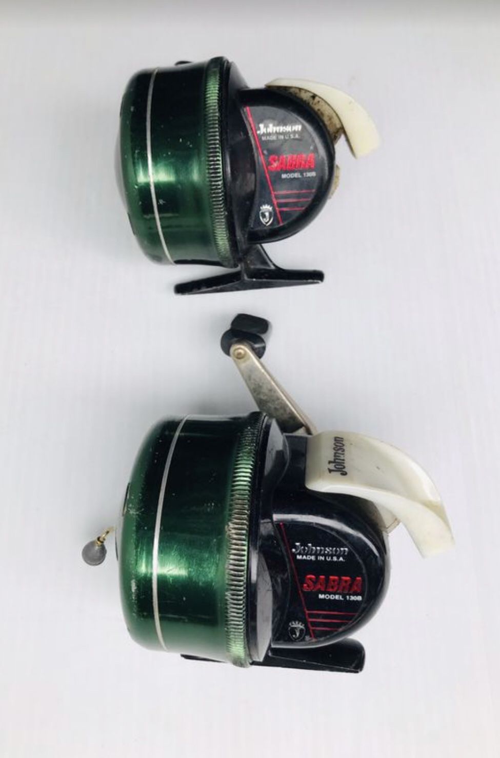 2 Vintage Johnson Fishing Reels Model 130B Made in USA for Sale in