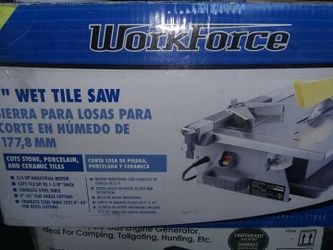 Wet tile saw