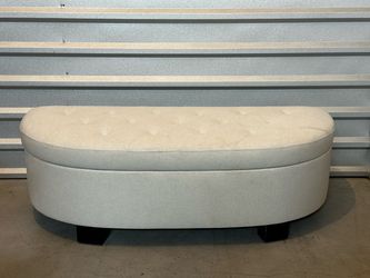 Pretty versatile storage white love seat-Houston pick up only