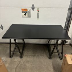 Wood/Metal Desk Table