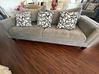 Grey 2 piece Couch and Love Seat