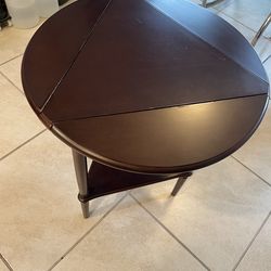 Bombay Cherry Wood Drop Leaf Side Table