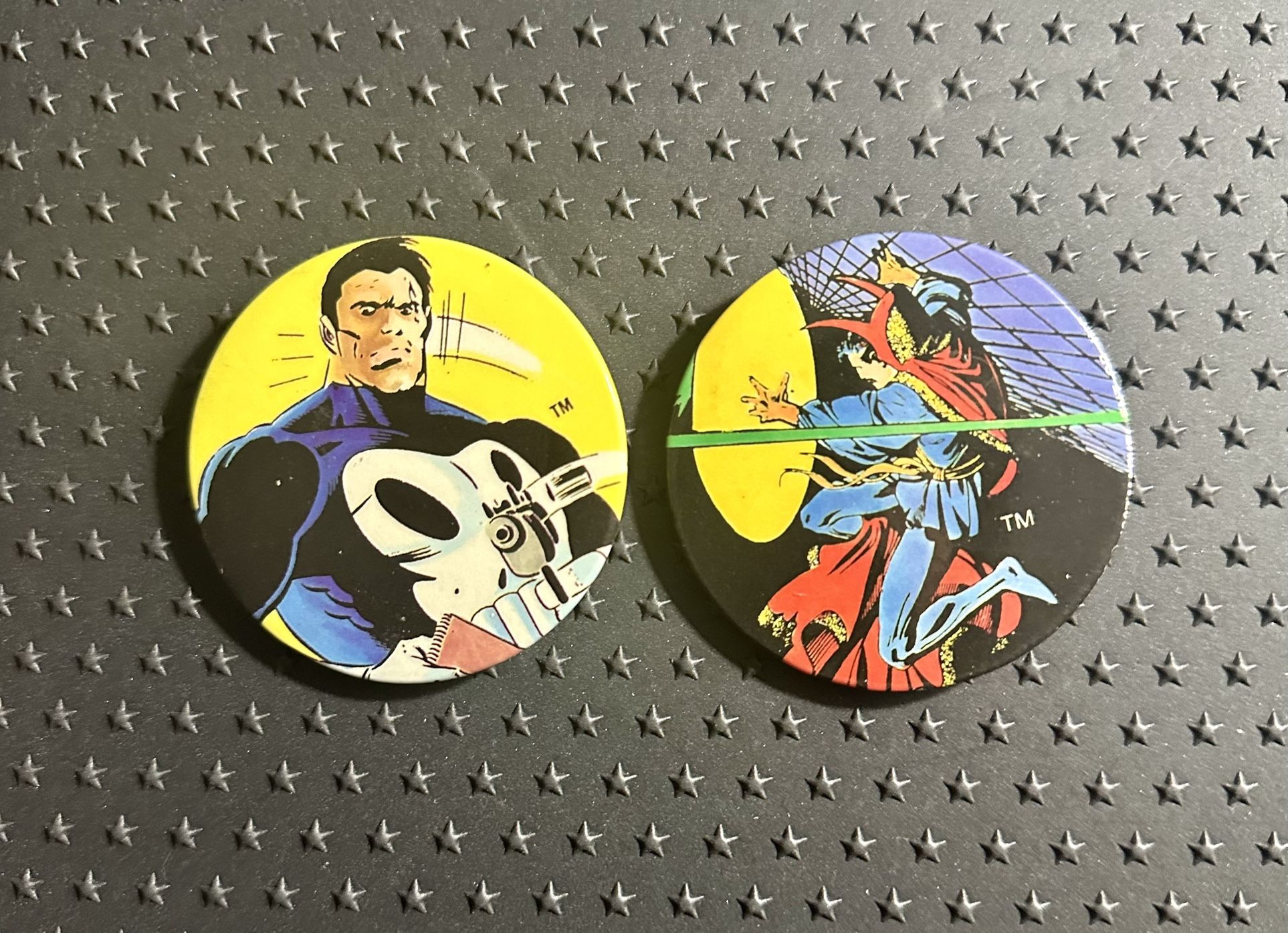 1980s Marvel Pin Buttons 