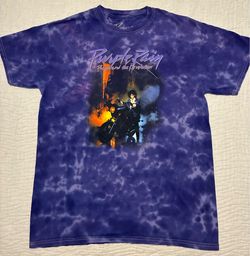 Prince  “Purple Rain” Tie Down T-Shirt Medium