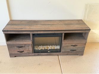 Tv stand with heater