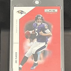 JOE FLACCO (Baltimore Ravens) 2011 PANINI R&S RED RUBY PARALLEL #11 & #106/150