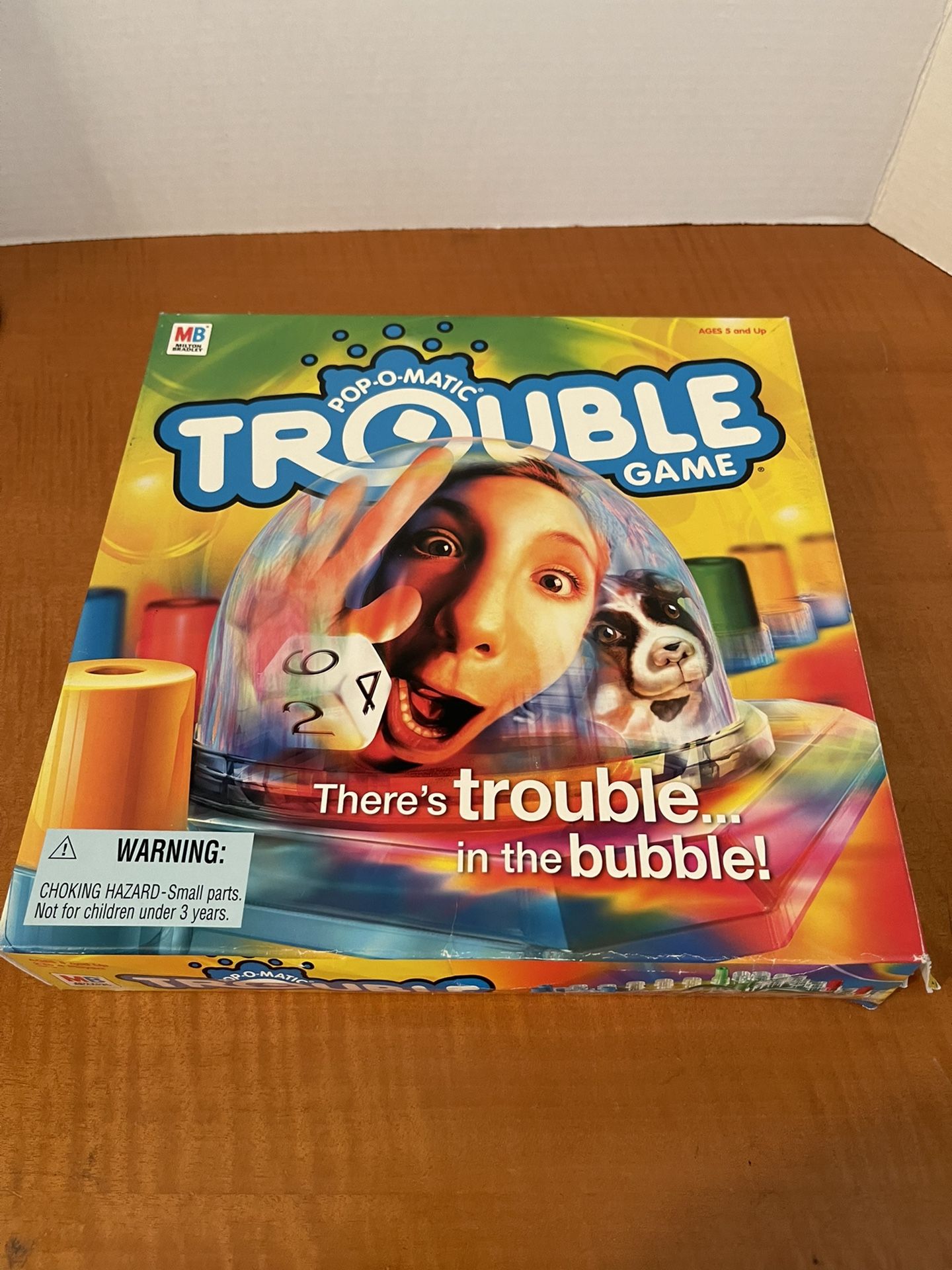 POP-O-MATIC Trouble Board Game Milton Bradley 2002 Hasbro Made in USA