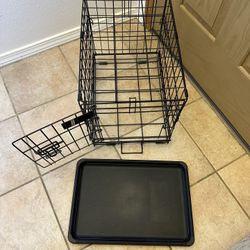 Small Dog Cat Pet Cage Crate 18 x 12 x 14 