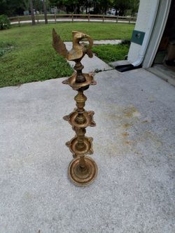 antique oil lamp