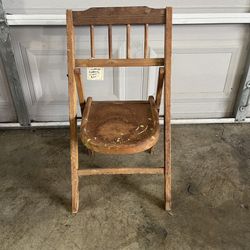 Vintage Kids Wooden Chair