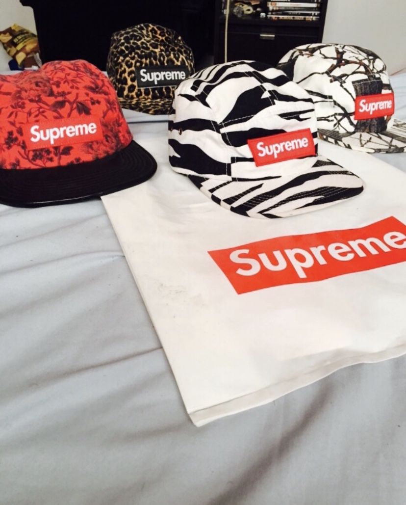 Supreme box logo hats 5 panel