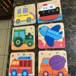 Solid Wooden Puzzles. 