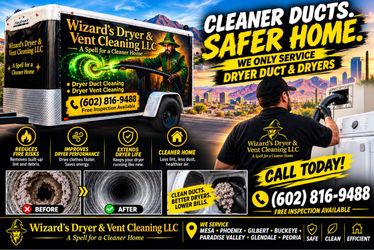 Dryer & dryer duct cleaning services