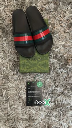 Gucci Leather Slides Men US10