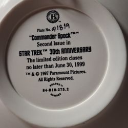 Star Trek Collectors Plate