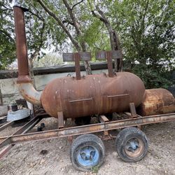 BBQ pit On Trailer 