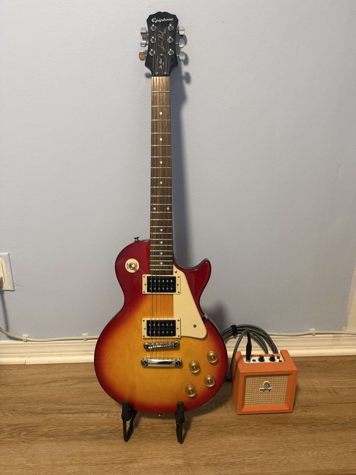 Epiphone Les Paul 100 + Orange Amp