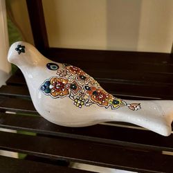 Colored hand made bird