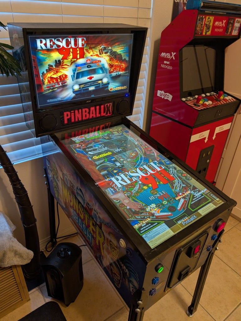 Virtual Pinball Machine With Real Color DMD
