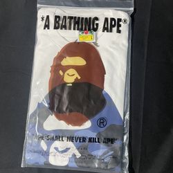 Bape Tee Blue Camo 