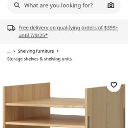 NEW IKEA Kallax insert with 4 shelves