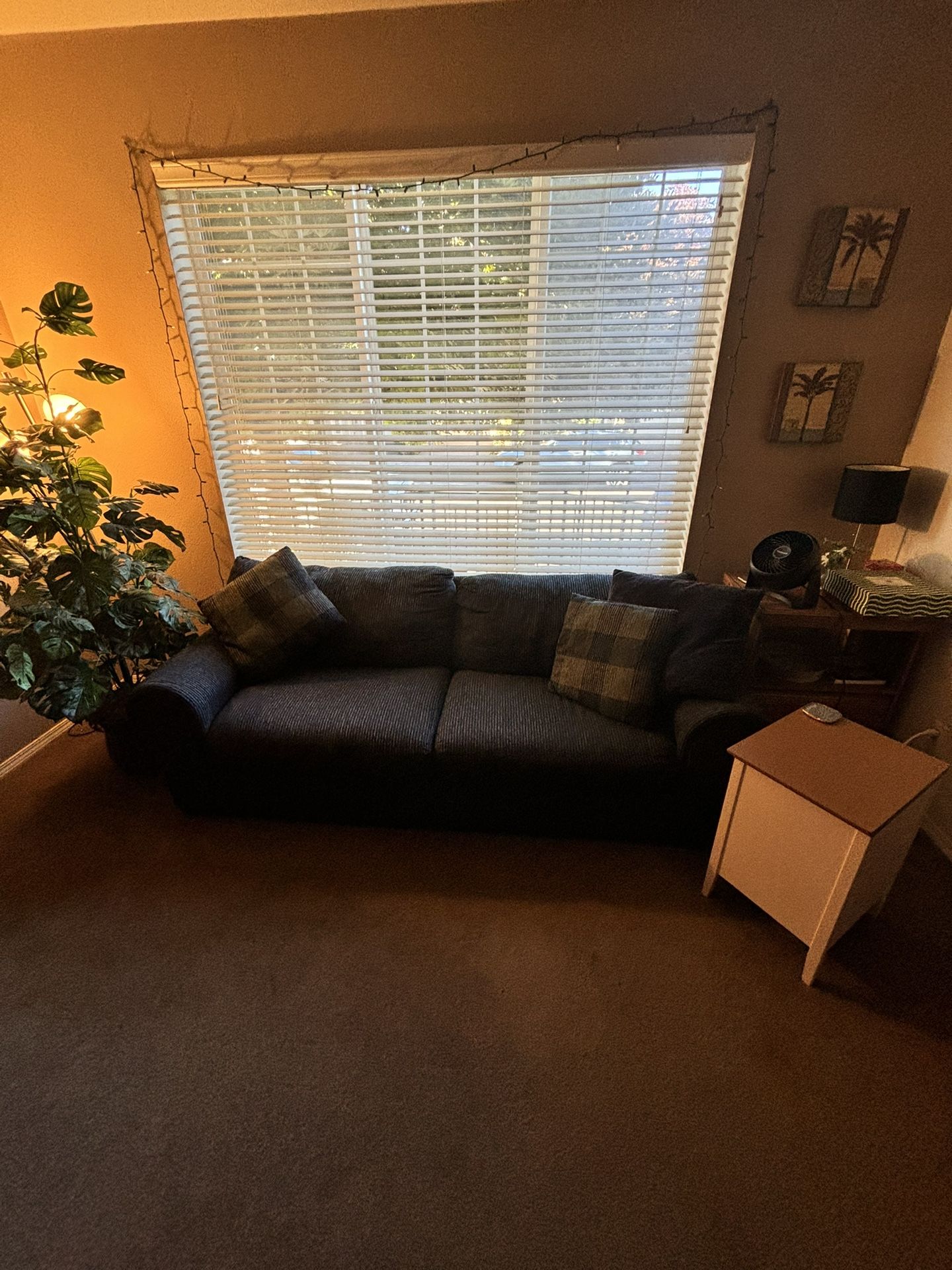 Comfy Blue Sofa