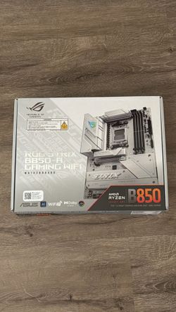 ASUS ROG Strix B850-A Gaming WiFi AMD AM5 B850 ATX Motherboard 14+2+2 Power Stages, DDR5 AEMP, 2.5G LAN, WiFi 7 with Q-Antenna, 4X M.2, PCIe® 5.0, USB