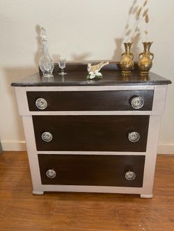 Refinished 1800’s Vintage 3-Drawer Dresser