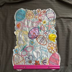 Easter Embroidered Quilted Placemat