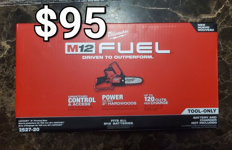 MILWAUKEE M12 FUEL 6" HATCHET PRUNING SAW TOOL-ONLY